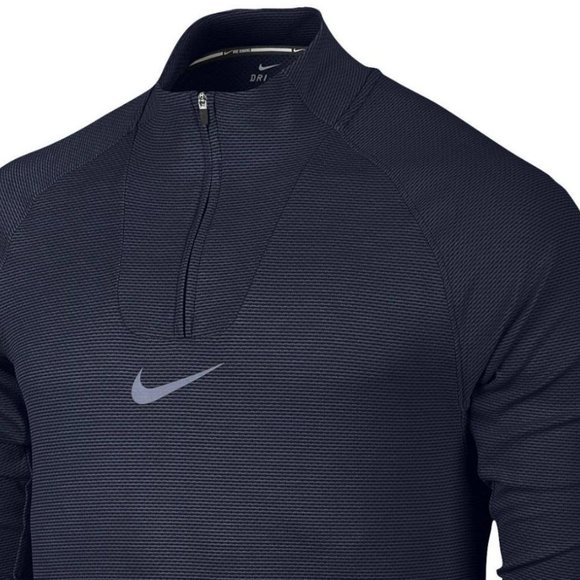 Nike Men's Aeroreact Half-Zip Long Sleeve Training Jacket Blue Large MSRP $130 - Picture 3 of 9